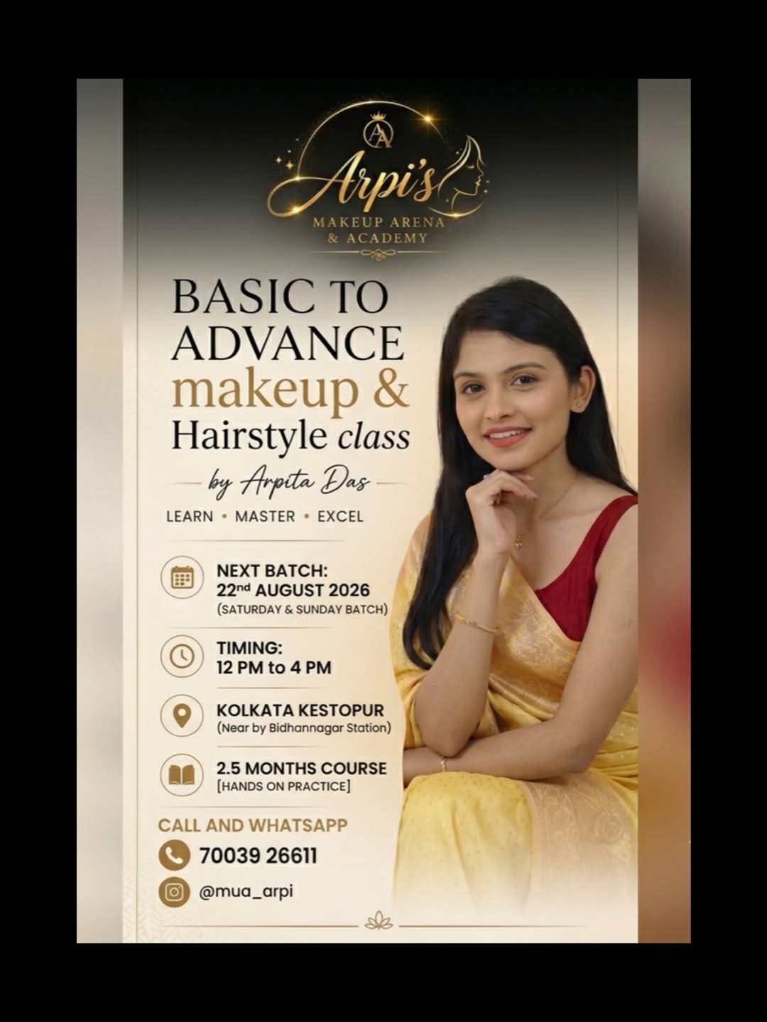 Basic to Advanced Makeup & Hair-Style Classes